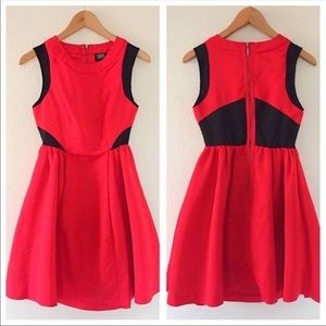Prabal Gurung Red Fit and Flare Dress